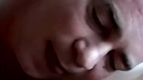 JoeSchmoeXXX.com - Facialized old guy swallows black and white dick together