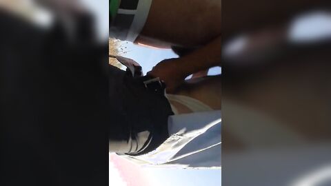 Mature Daddy Strokes Outdoors