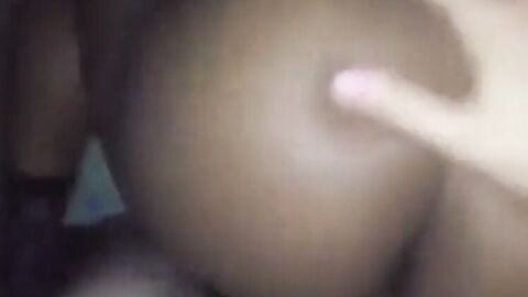 Black Bitch Takes Bareback Fuck from White Stud