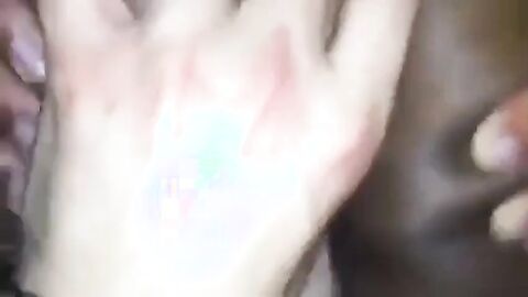 Black Bitch Takes Bareback Fuck from White Stud