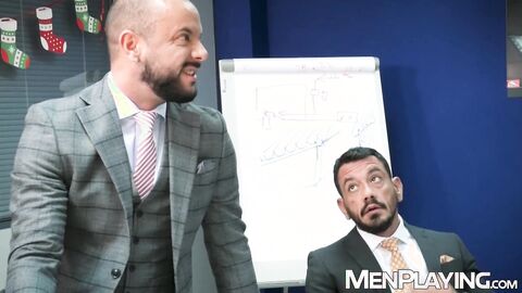 Bottom Drew Dixon is double penetrated by Diego Reyes and Sir Peter