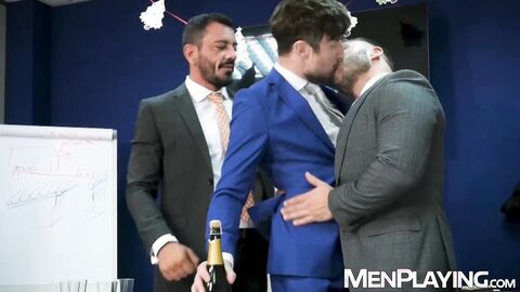 Bottom Drew Dixon is double penetrated by Diego Reyes and Sir Peter