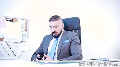 Mega hung Gustavo Cruz raw breeds his handsome boss Marco Napoli