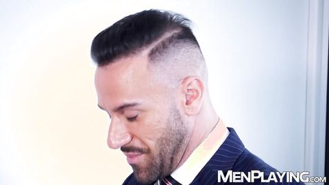 Mega hung Gustavo Cruz raw breeds his handsome boss Marco Napoli