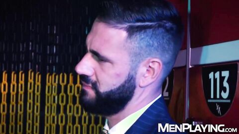 Hung top Apolo Adri raw breeds and eats Excelsiors hairy asshole