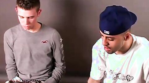 Gigantic cock stroking and massive cum shooting by famous buddies Troy and Billy