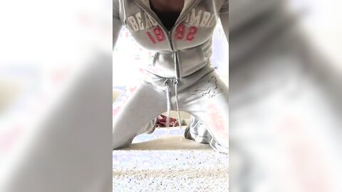 Chastity Frustration: Crossdressing Twink's BDSM Play