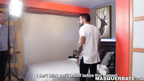 Yummy and hung hottie Zack Lemec aggressively fucks his pillow