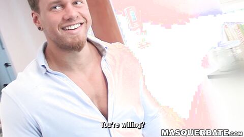 Brads hard muscles and excellent stroking will make you drool