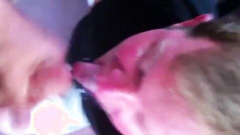 Big-Cock Amateur Takes Two Loads in His Mouth