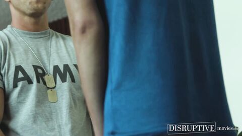 Inked army studs Roman Todd and Jkab Dale dominate twink recruit Trevor Harris