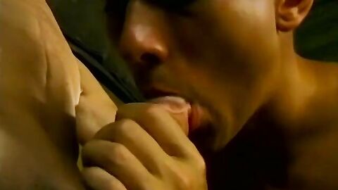 Hot guy caught in the act of jerking by a horny stranger