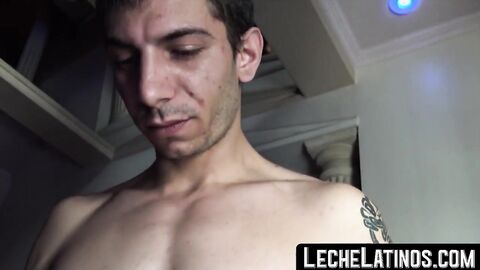 LecheLatinos.com - Straight Latino's first blowjob followed by a raw, intense fuck