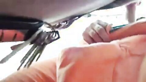 Bearded Daddy Sucks Outdoors