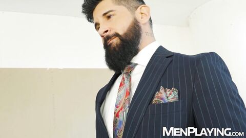 CEO Justin Jett stuffs Mika Aydens ass with his massive raw cock