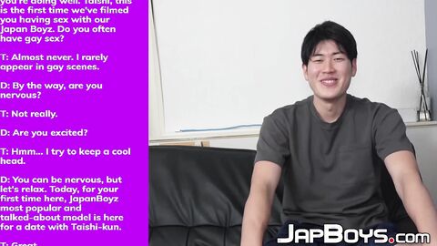 Muscular Taishi releases creamy cum after fucking jock Asian Haru