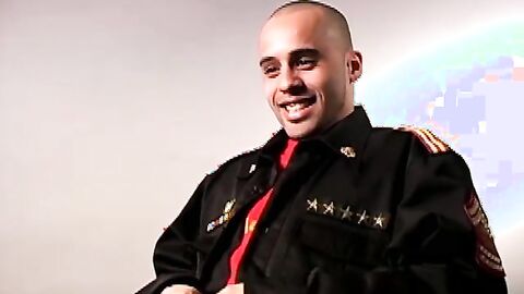 Sexy latino Billy released a big load after jacking his big cock