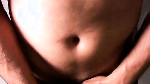 US marine Jonathan rocked his long cock until he released his creamy load