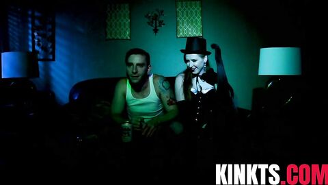 Redhead Sebastian Keys welcomes the big cock of slim Shiri Allwood