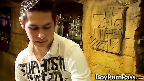 Twinkie Cristian jacks off his tool and cums solo