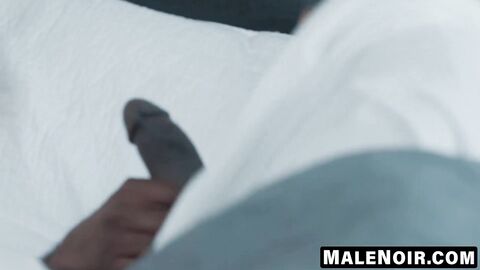 MaleNoir.com - My horny feet harden Aaron Trainer's cock for fuck