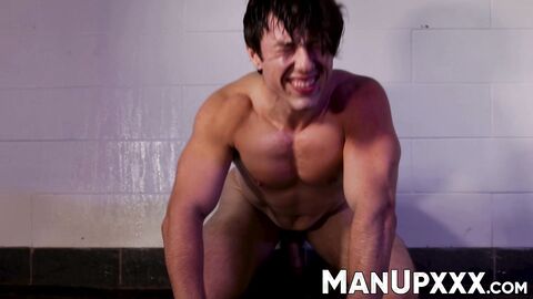 Archie Paige humps huge toy before Aaron Trainer impales his throat