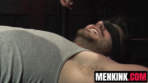 Restrained Tyler Castle is pushed to an edge in nonstop tickle torment