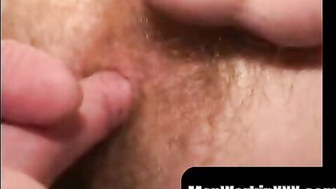 MenWorkinXXX.com - Bearded mature gay dude loves anal play while masturbating vigorou