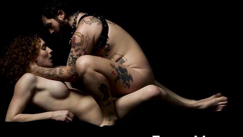 Femme Iris rimmed ass and banged the hairy pussy of tattooed trans Pup Eli