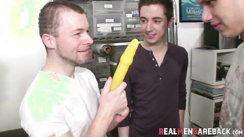 Amateur jocks sucking dick and hard banging in wild foursome