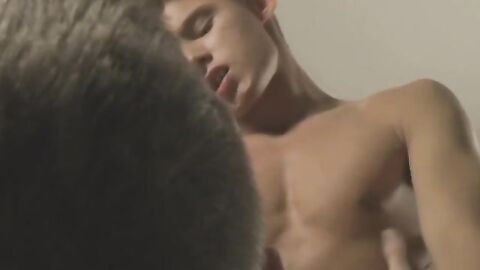 Young gay Blair Mason doggystyle fucked after nasty blowjob