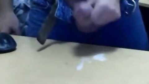 Big-Cocked Amateur Jerks Off