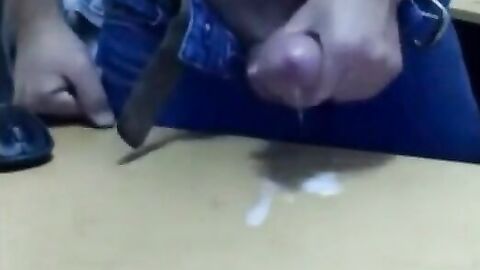 Big-Cocked Amateur Jerks Off