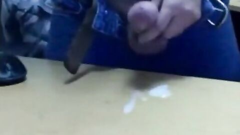 Big-Cocked Amateur Jerks Off