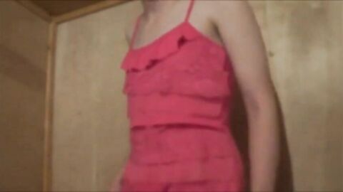 Twink Crossdresser in Pink