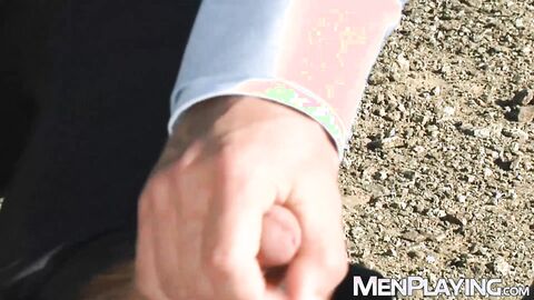 Hector de Silva and Robbie Rojo savagely breed and cum outdoor