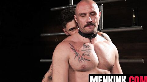 Chris Damned spares nothing as he dominates restrained Greg Riley