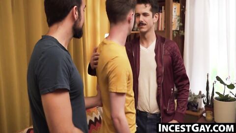 IncestGay.com - Two chunky adults give Maxx Monroe a rough ass time