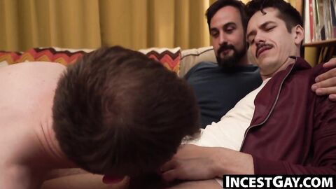 IncestGay.com - Two chunky adults give Maxx Monroe a rough ass time