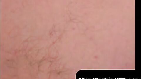 MenWorkinXXX.com - Chubby mature guy masturbates strongly and empties his balls compl