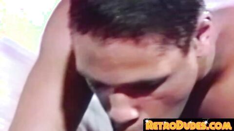 RetroDudes.com - Stunning vintage stud banged by BBC bareback after BJ