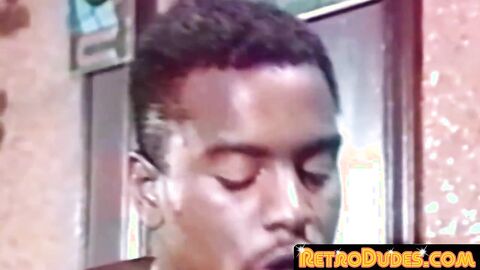 RetroDudes.com - Stunning vintage stud banged by BBC bareback after BJ