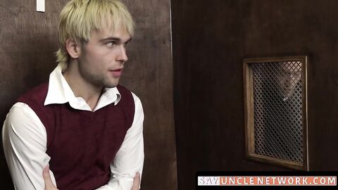 SayUncleNetwork.com - Religious twink deepthroats priest before a raw confessional fu