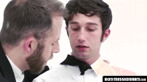BoyMissionary.com - Mormon student's raw creampie after banging and oral pleasure