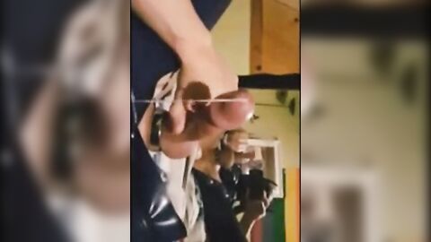 Hands-Free Twink Takes on a Big Sex Toy