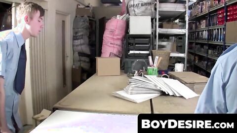 BoyDesire.com - Twink's hardware store cock sucking and anal play