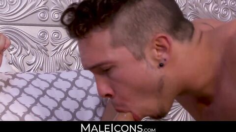 MaleIcons.com - Homo daddy's encounter with a younger stud and intense anal play