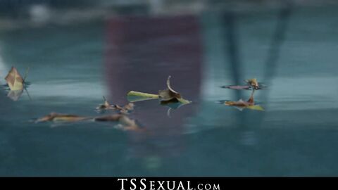 TSSexual.com - Tempting TS Natalie Mars spreads legs anal with stepson cock with wild