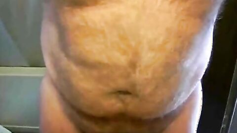 Hairy Daddy Plays with His Sex Toy