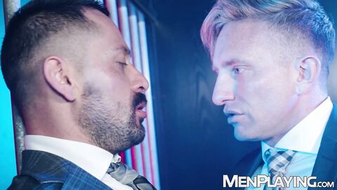 Businessman Cristian Sam destroys Magnus Lokis muscular ass